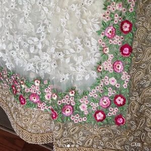 COPY - Off white Sari